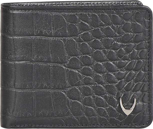Men Black Genuine Leather Wallet