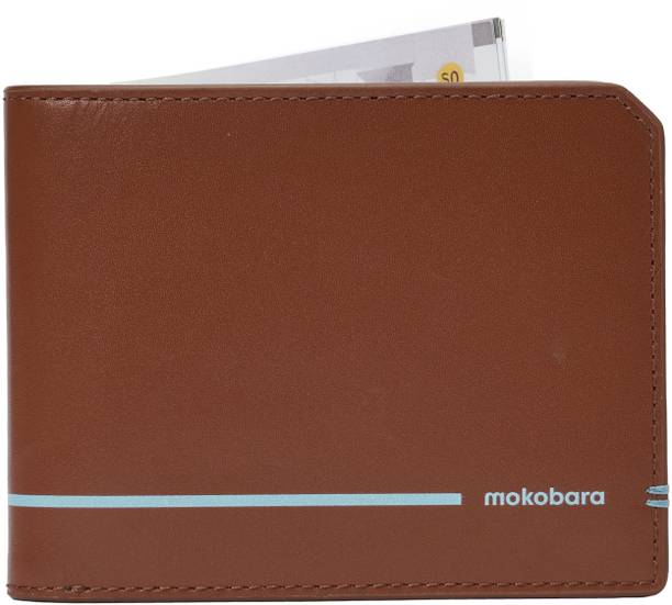 Men Casual Tan Genuine Leather RFID  Wallet