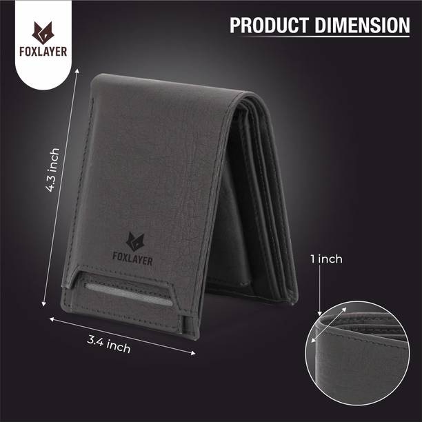Men Casual, Ethnic, Evening/Party, Trendy, Formal Black Artificial Leather Wallet