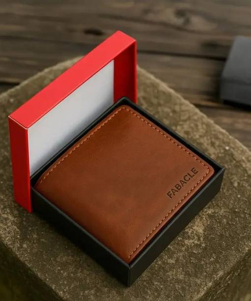 Men Casual Tan Artificial Leather Wallet