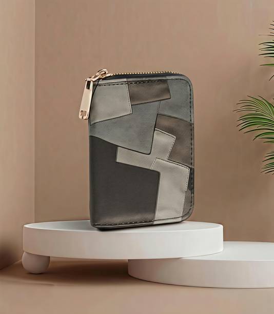 Women Travel, Trendy, Evening/Party, Casual Grey Artificial Leather Wallet