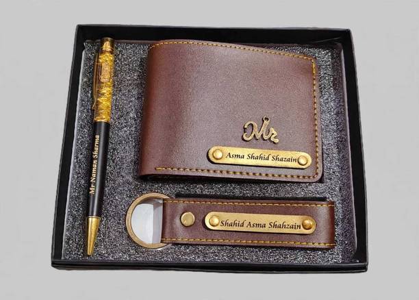 Aurea Fashion Men Casual, Formal, Travel Brown Artificial Leather Wallet