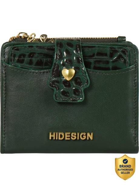 Women Green Genuine Leather Wallet
