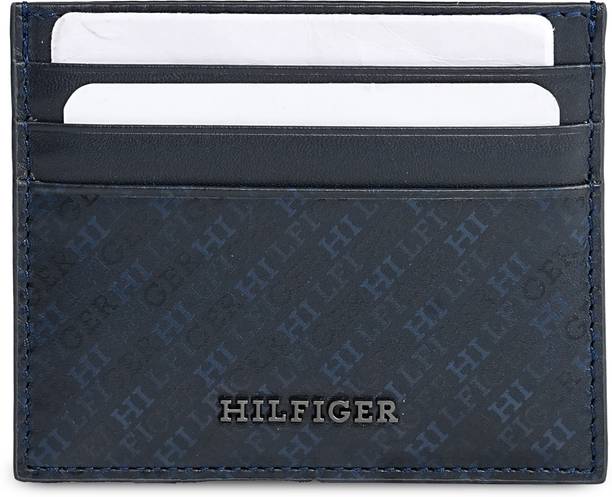 Men Casual, Formal Blue Genuine Leather RFID  Card Holder