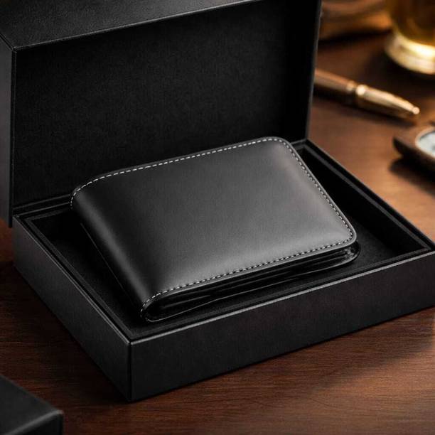 Men Casual, Ethnic, Evening/Party, Formal, Travel, Trendy Black Artificial Leather Card Holder