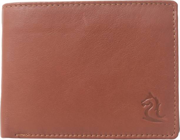 KARA Men Casual, Formal, Casual, Travel, Trendy Tan Genuine Leather Wallet
