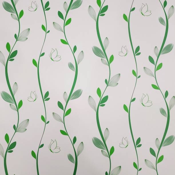 AmazingKarts 304.8 cm Wall Stickers Floral Waterproof &amp; 100% Removable PVC Wallpaper wall sticker Self Adhesive Sticker