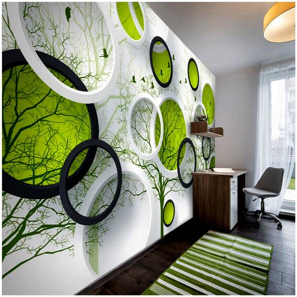 creativeprint Vinyl Decorative Green Wallpaper