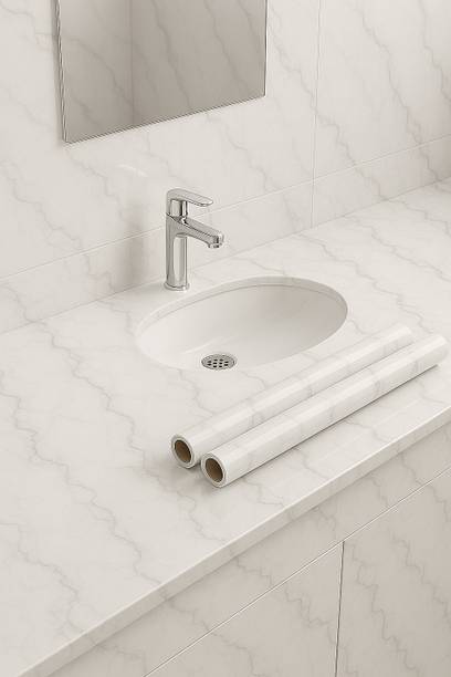 Peijinsart Vinyl Decorative White Wallpaper