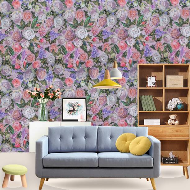 Wollzo Decorative Pink Wallpaper