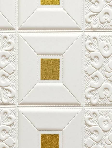 Ashmakam 70 cm x 77 cm Waterproof Architecture Vinyl Wallpaper