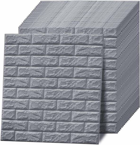 Floppy Decorative Grey Wallpaper