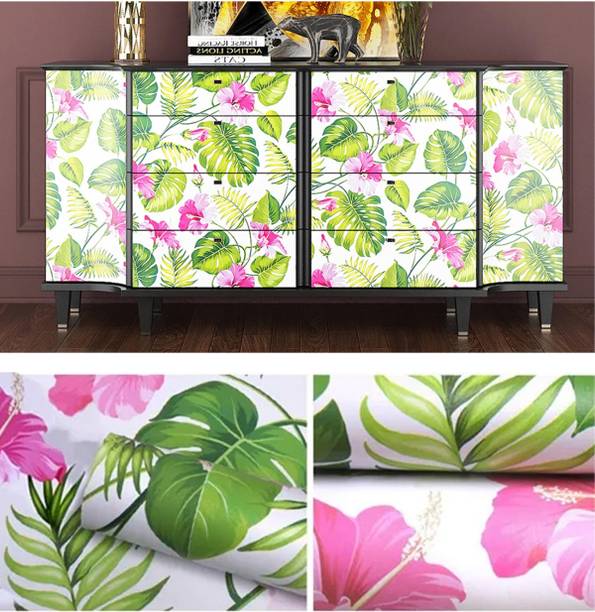 rawpockets Vinyl Floral & Botanical Multicolor Wallpaper