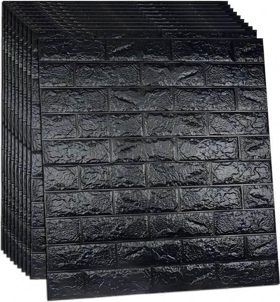 Tlismi Vinyl Decorative Black Wallpaper