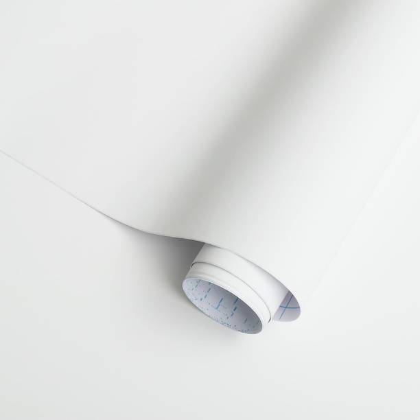 SUNBIRD Vinyl Decorative White Wallpaper