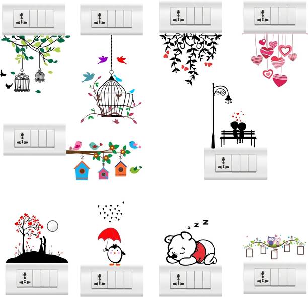 rawpockets Vinyl Floral & Botanical Multicolor Wallpaper