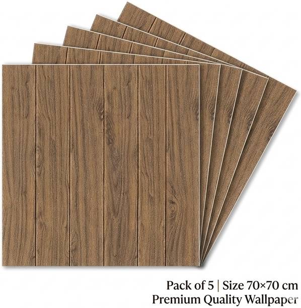 KHODIYAR ENTERPRISES 70 cm x 70 cm Waterproof Decorative PVC Wallpaper