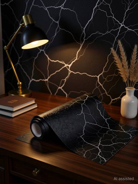 KAAF 200 cm x 45 cm Waterproof Decorative Vinyl Wallpaper