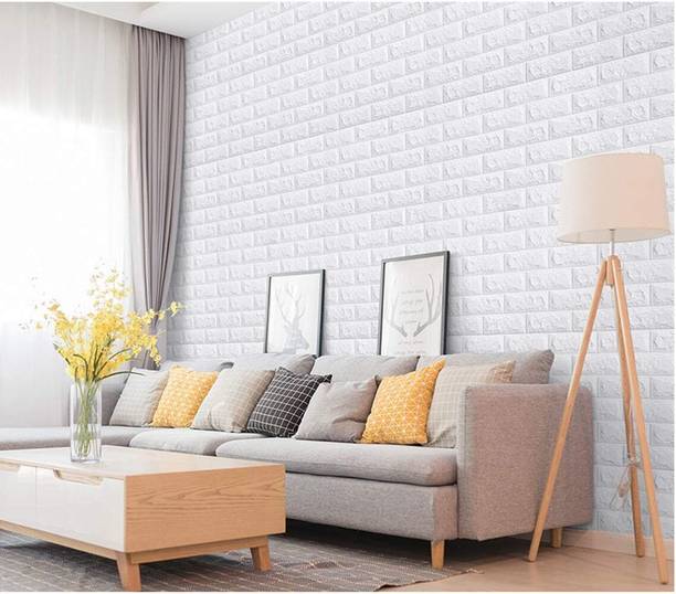 vrahidecor Decorative White Wallpaper