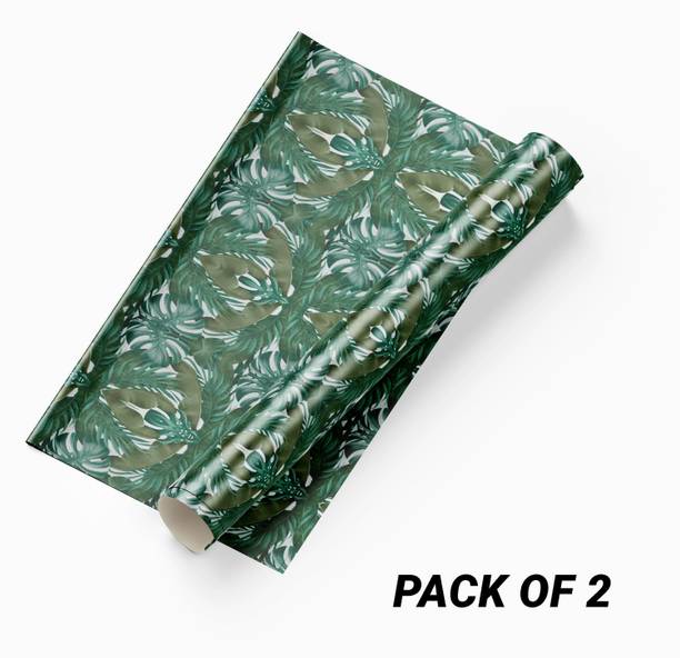 FOKRIM Vinyl Decorative Green Wallpaper