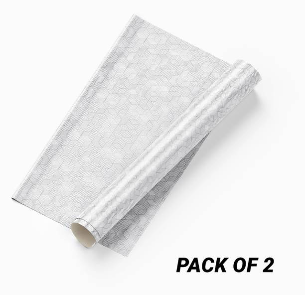 FOKRIM Vinyl Decorative Silver Wallpaper