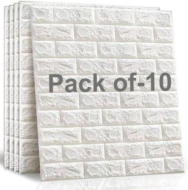 SellNest Vinyl Decorative White Wallpaper