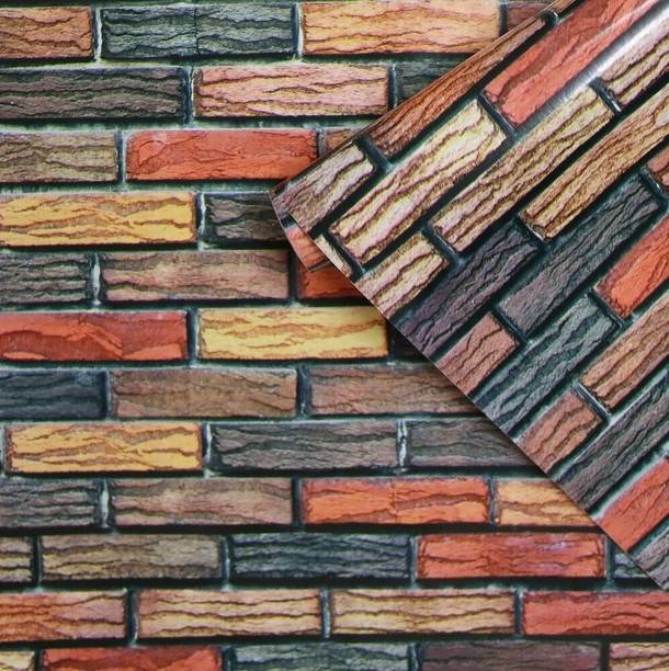 RedBloom 300 cm x 45 cm Waterproof Abstract Vinyl Wallpaper