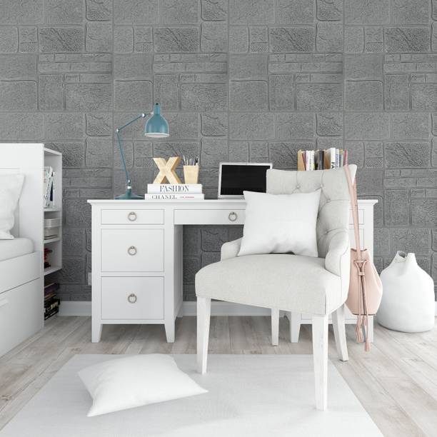 Floppy Art & Paintings Grey Wallpaper