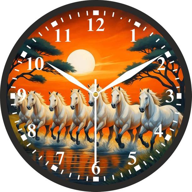 KITTUAVI Analog 25 cm X 25 cm Wall Clock