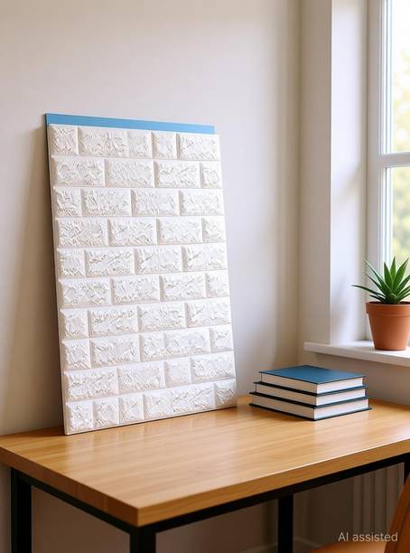 crownsmill 3D Embossed 3d wall panel,3d wall sticker,3d pe foam wall stickers for Home Pack of 4