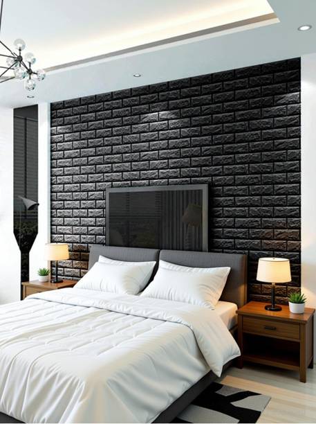 Onbet 77 cm x 70 cm Abstract Embossed Wallpaper
