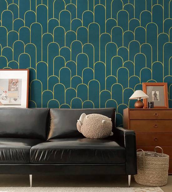 krenz Vinyl Classics Green Wallpaper