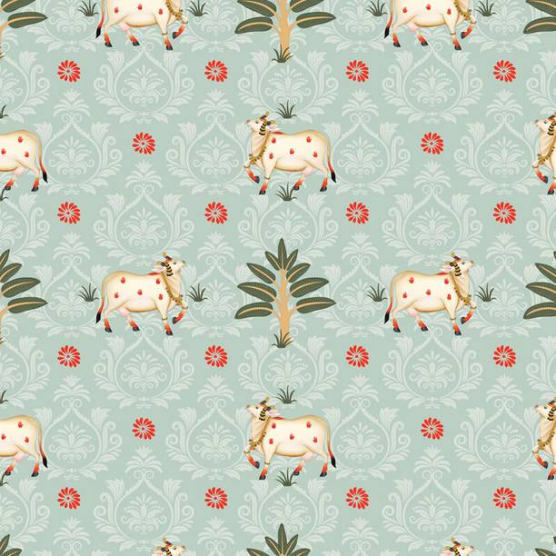 DWELLSINDIA Art & Paintings Multicolor Wallpaper