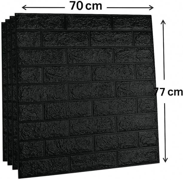 wallTrandz 70 cm x 77 cm Waterproof Architecture Embossed Wallpaper