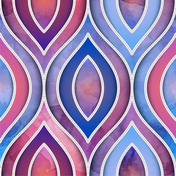 WallDaddy 300 cm x 40 cm Waterproof Abstract Vinyl Wallpaper