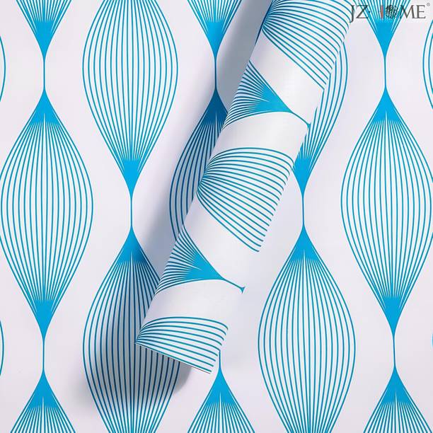 Floppy Classics Blue, White Wallpaper