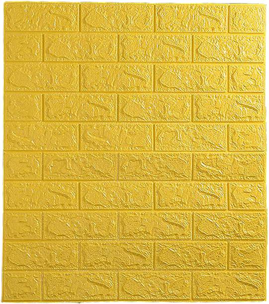 Tlismi Vinyl Decorative Yellow Wallpaper