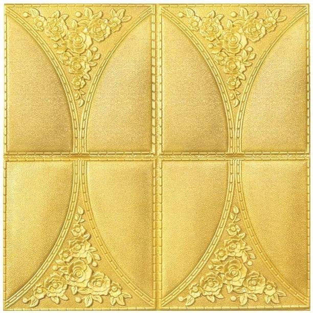 Floppy Art & Paintings Gold Wallpaper