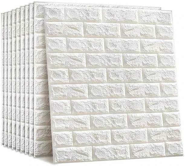 VIDORA Vinyl Decorative White Wallpaper