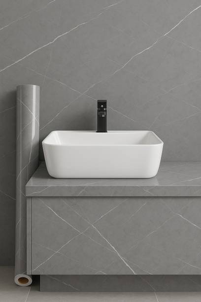 Peijinsart Vinyl Decorative Grey Wallpaper