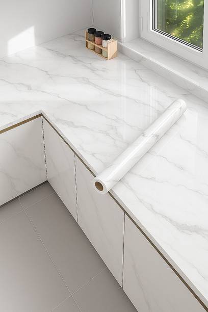 Peijinsart Vinyl Decorative White Wallpaper