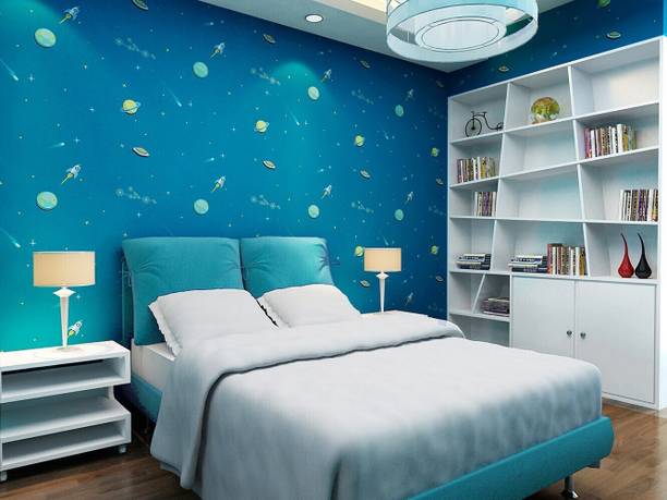 Walltitude Vinyl Floral & Botanical Multicolor Wallpape...