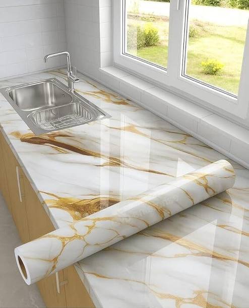 डेलीजपर डेकोरेटिव सफेद, सुनहरा वॉलपेपर