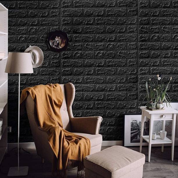 Ingorala Vinyl Decorative Black Wallpaper