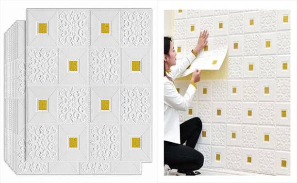 Gadhiya Enterprise 77 cm x 70 cm Waterproof Decorative Vinyl Wallpaper