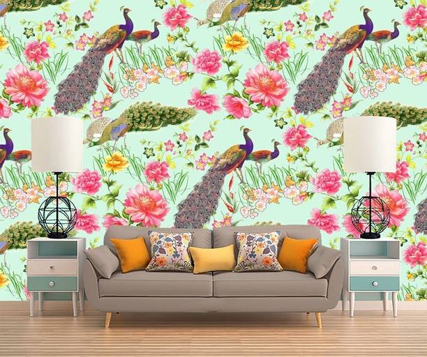 CozyDecor 127 cm x 40 cm Waterproof Nature Vinyl Wallpaper