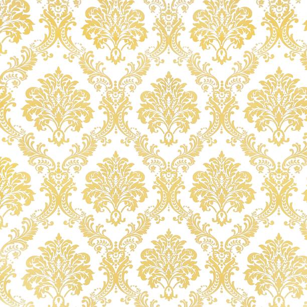 Anna Stella 304.8 cm Self Adhesive Stickers Waterproof Vinyl PVC Floral Wallpaper ( 304.8x 45.72 ) Self Adhesive Sticker
