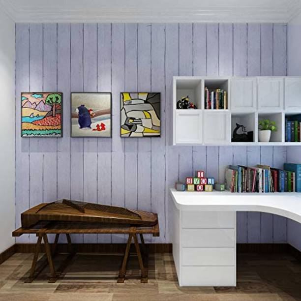 rawpockets Vinyl Decorative Multicolor Wallpaper