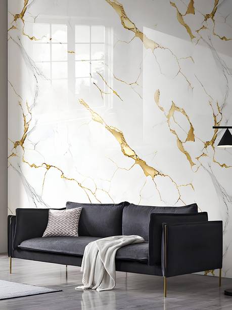 Peijinsart Decorative White, Gold Wallpaper