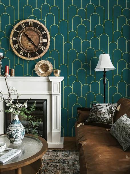 Wollzo Decorative Green Wallpaper